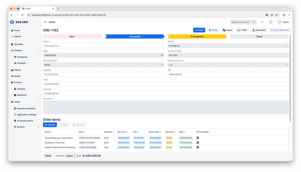 B2B CRM Development: Architecture, Security, and AI Tools – Jmix