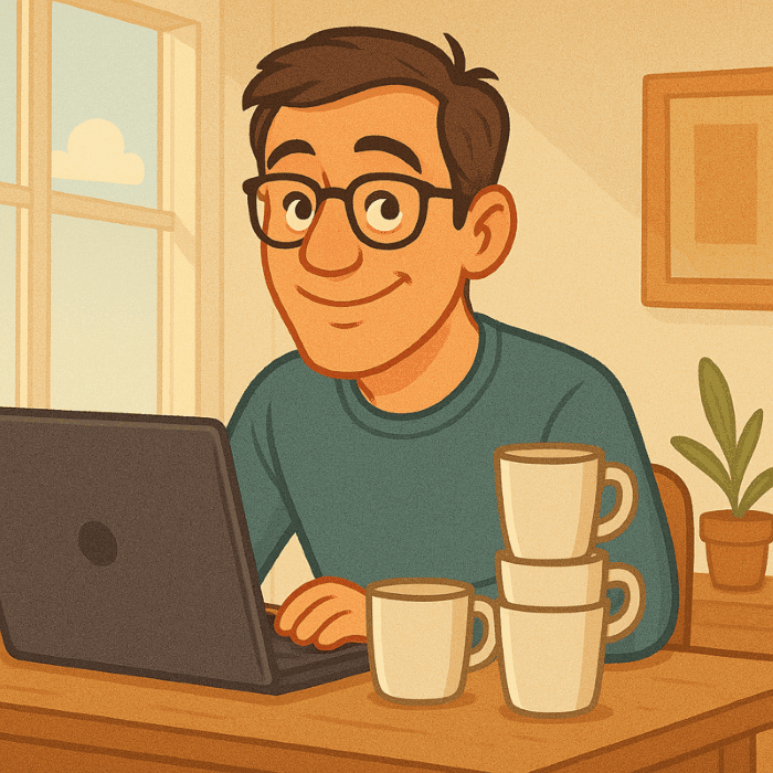 Happy software engineer