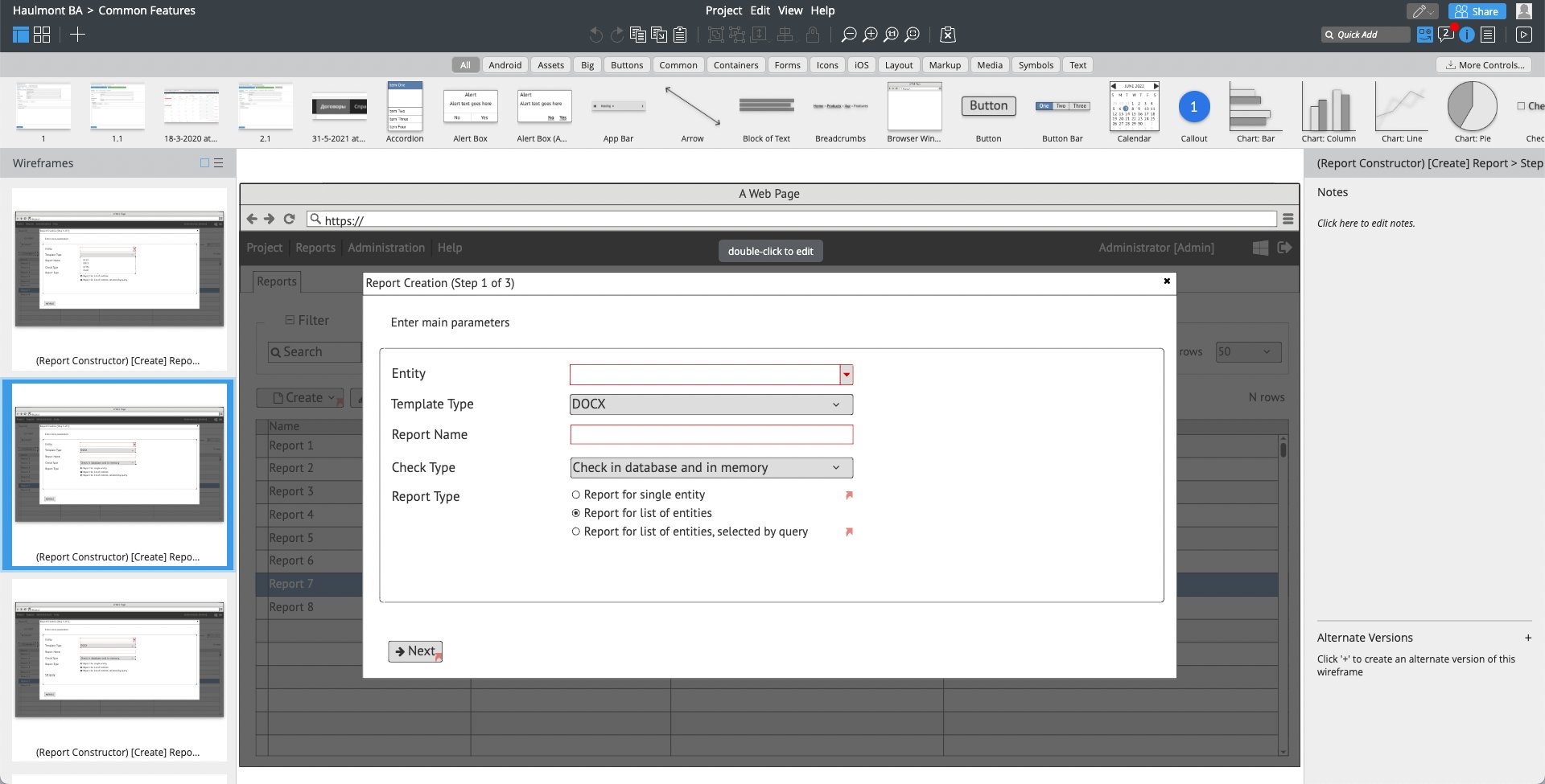 Balsamiq helps business analysts to create interactive prototypes to gather initial requirements
          according to RAD lifecycle