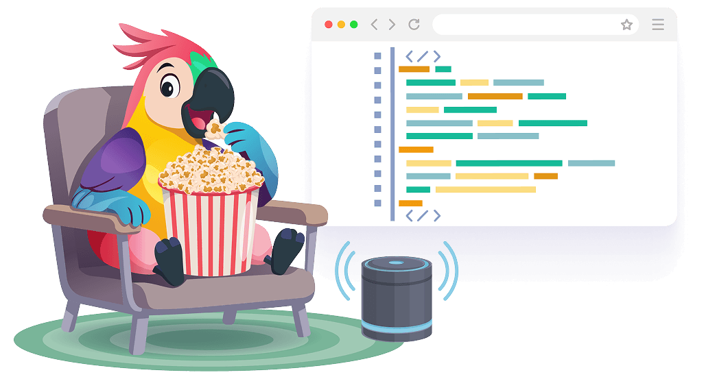 replace-lowcode parrot image